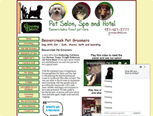 Tablet Screenshot of groomingdalespetsalon.com